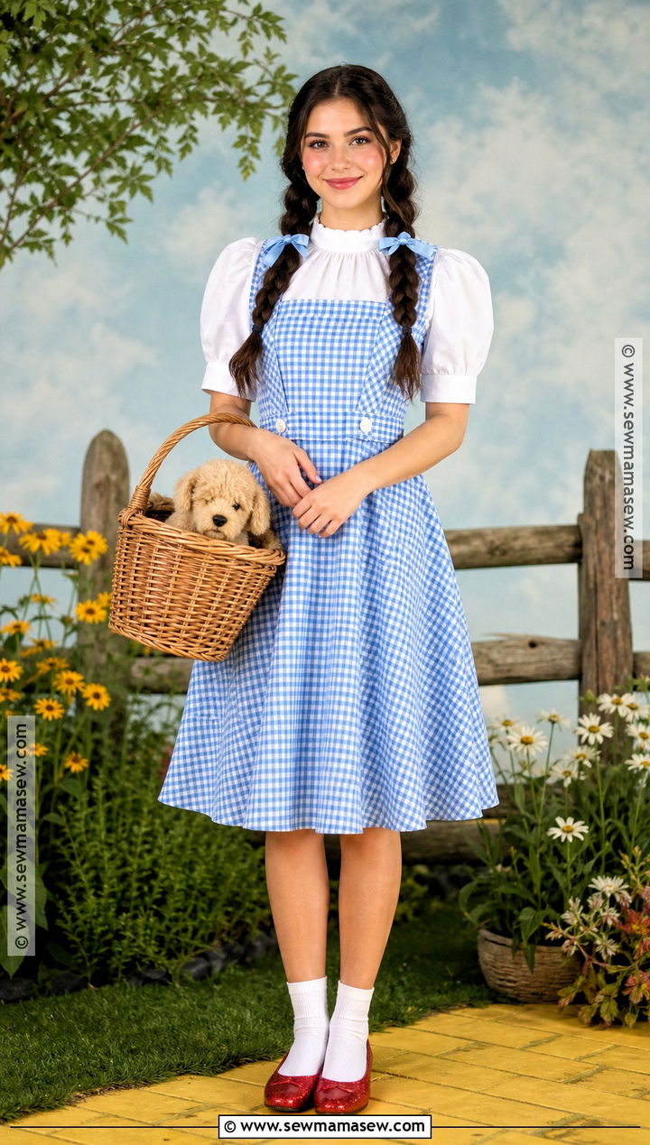 Dorothy Blue Gingham Costume - 30 blue costume ideas for women
