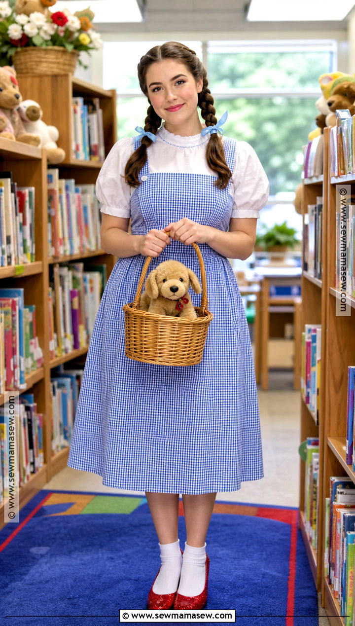 Dorothy Costume With Blue Gingham Dress - 30 teacher book character costumes