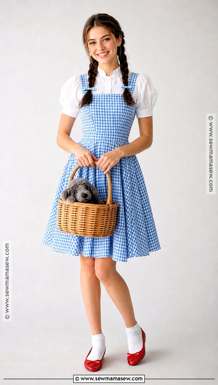 Dorothy Costume With Blue Gingham Dress - 30 the wizard of oz costumes