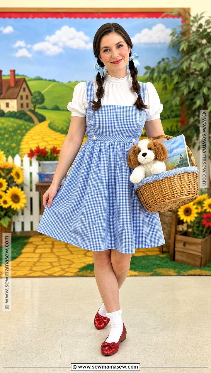 Dorothy Costume With Blue Gingham Dress - 40 world book day costumes for teachers