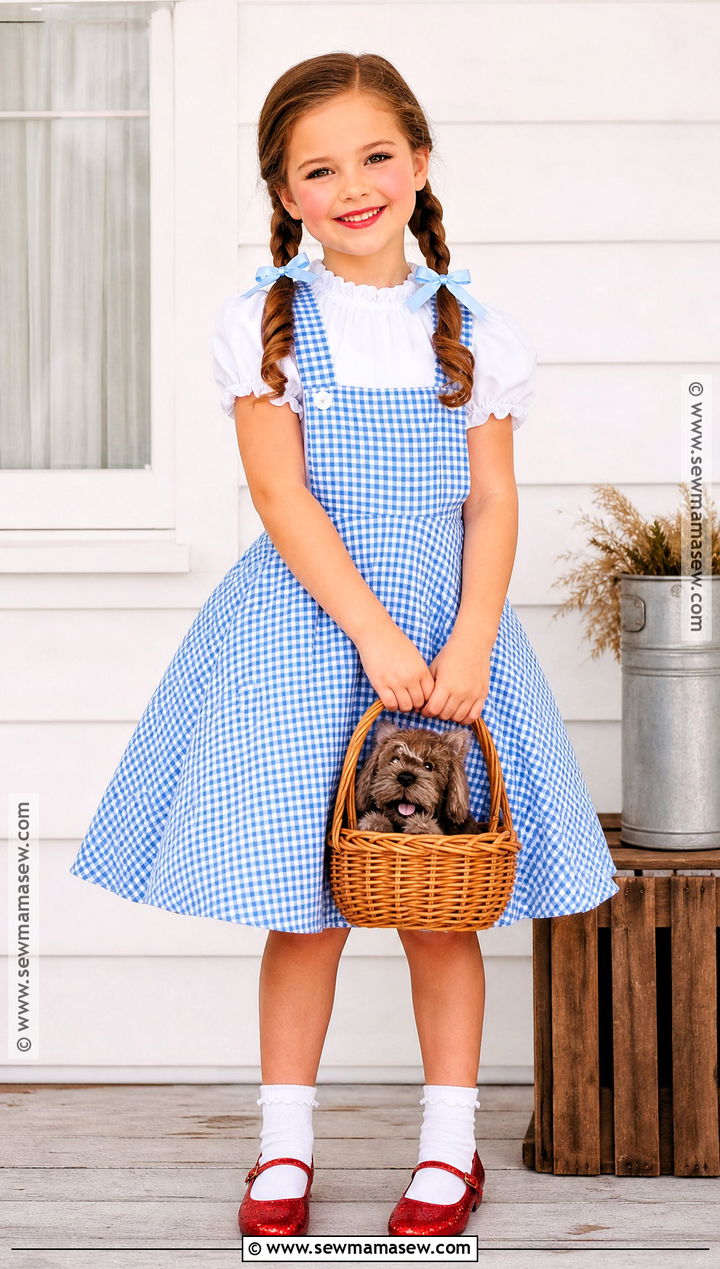 Dorothy Costume With Picnic Basket - 30 story book costumes