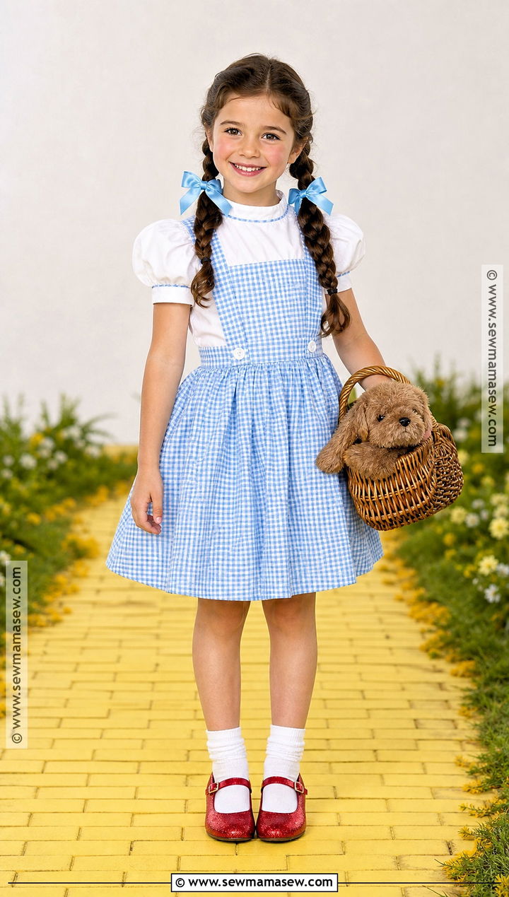 Dorothy Costume With Ruby Shoes - 40 girls halloween costumes
