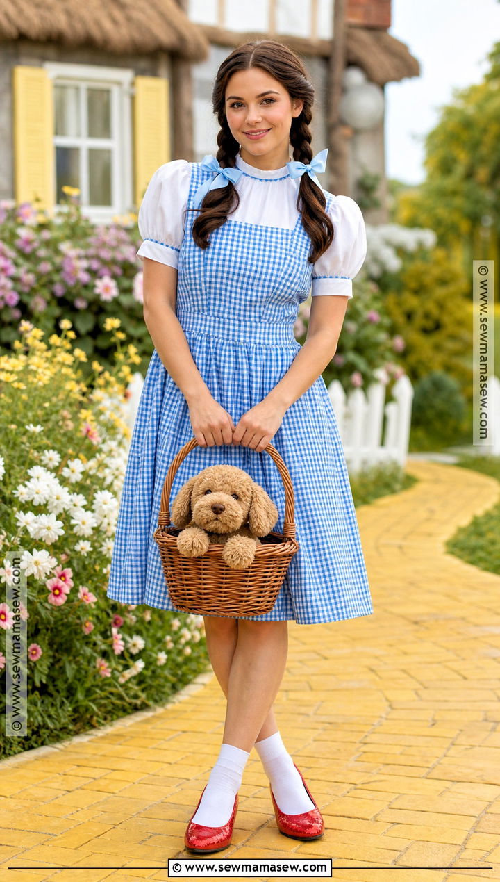 Dorothy Gale Blue Gingham Costume - 30 Hollywood Characters Costume Ideas