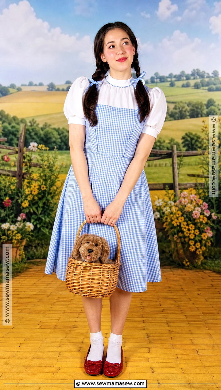 Dorothy Gale Costume With Brown Braids - 30 brown hair costume ideas