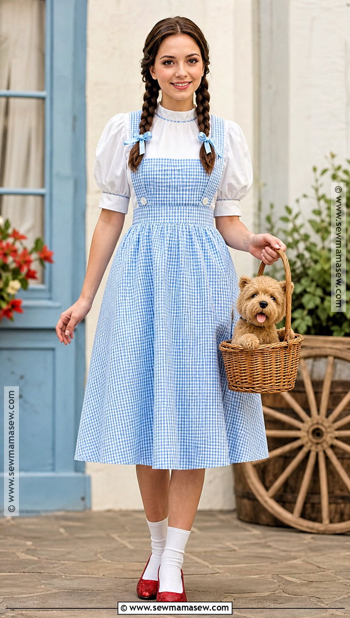 Dorothy Gale Costume - 30 childhood characters costume ideas