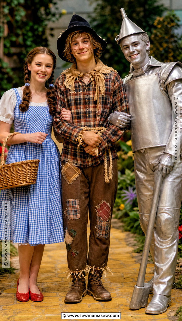 Dorothy Scarecrow And Tin Man Halloween Outfit - 30 3 Ppl Halloween Outfits