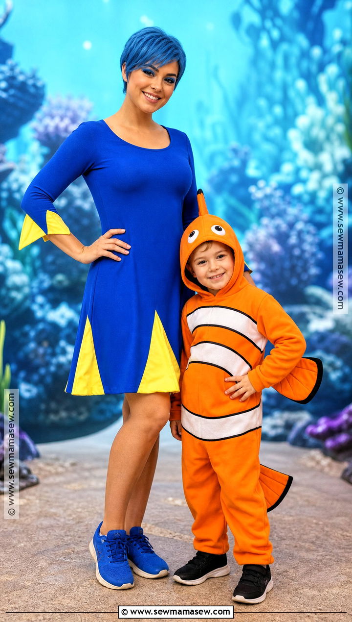 Dory And Nemo Costume - 30 mother son halloween costumes