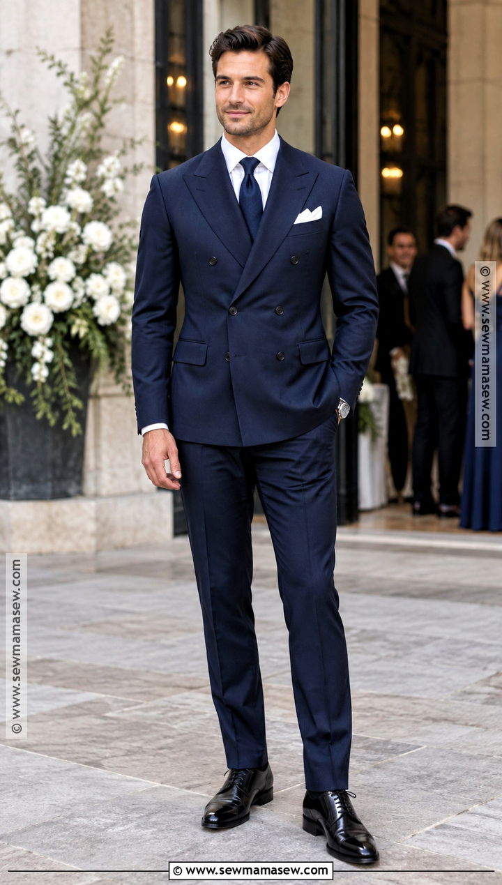 Double Breasted Suit Fall Wedding Attire - 20 fall wedding mens attire ideas