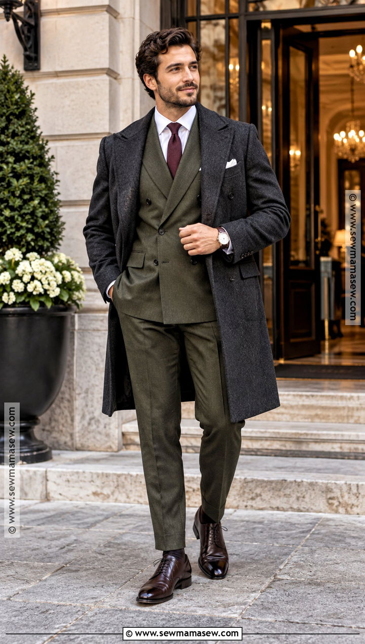 Double Breasted Suit Fall Wedding Guest Outfit - 15 male wedding guest outfit fall ideas