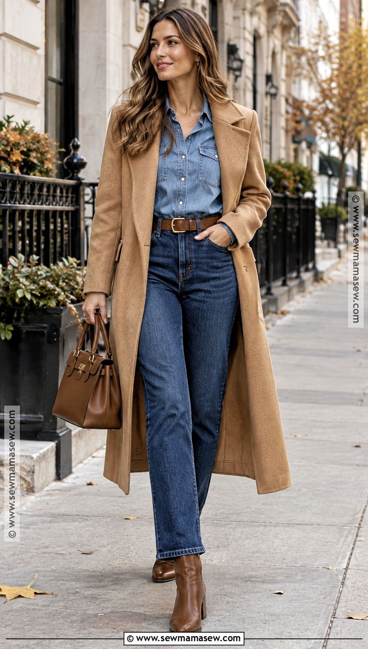 Double Denim Autumn Outfit - 25 Autumn Outfits 2026 Women Trends