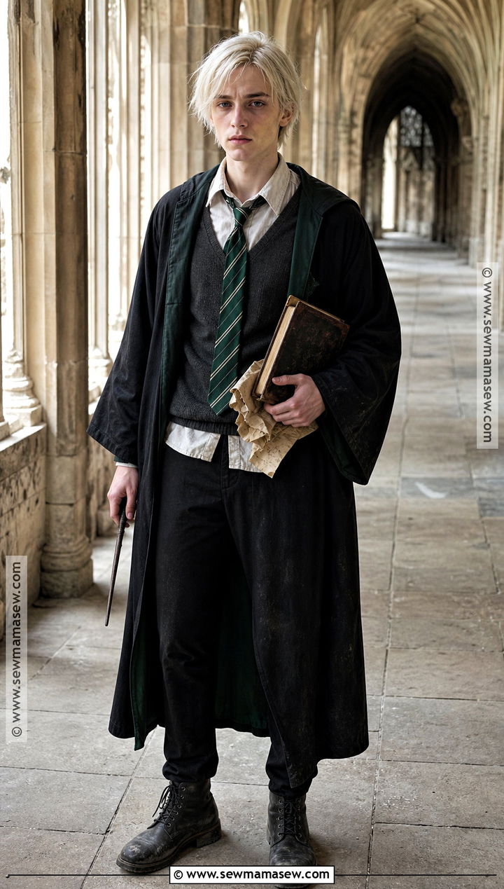 Draco Malfoy Battle Damaged Uniform Costume - 30 draco malfoy costume ideas