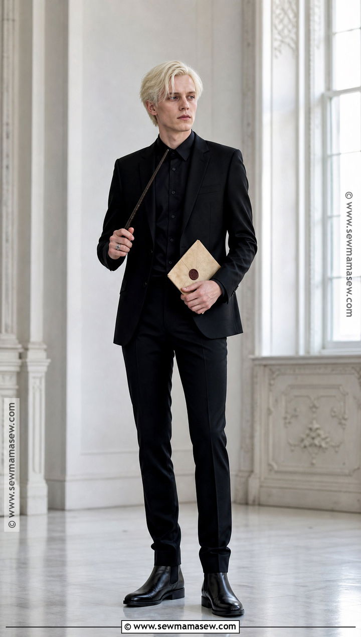 Draco Malfoy Black Suit Costume - 30 draco malfoy costume ideas