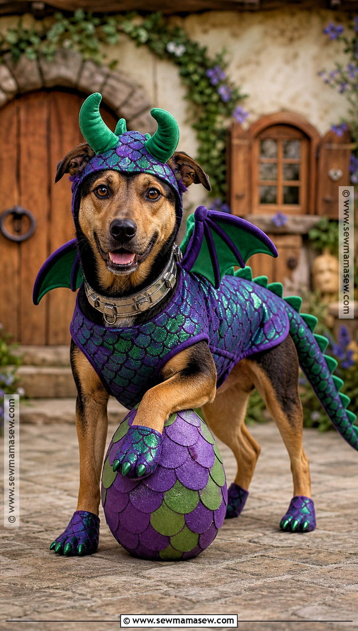 Dragon Dog Costume - 40 dog costumes