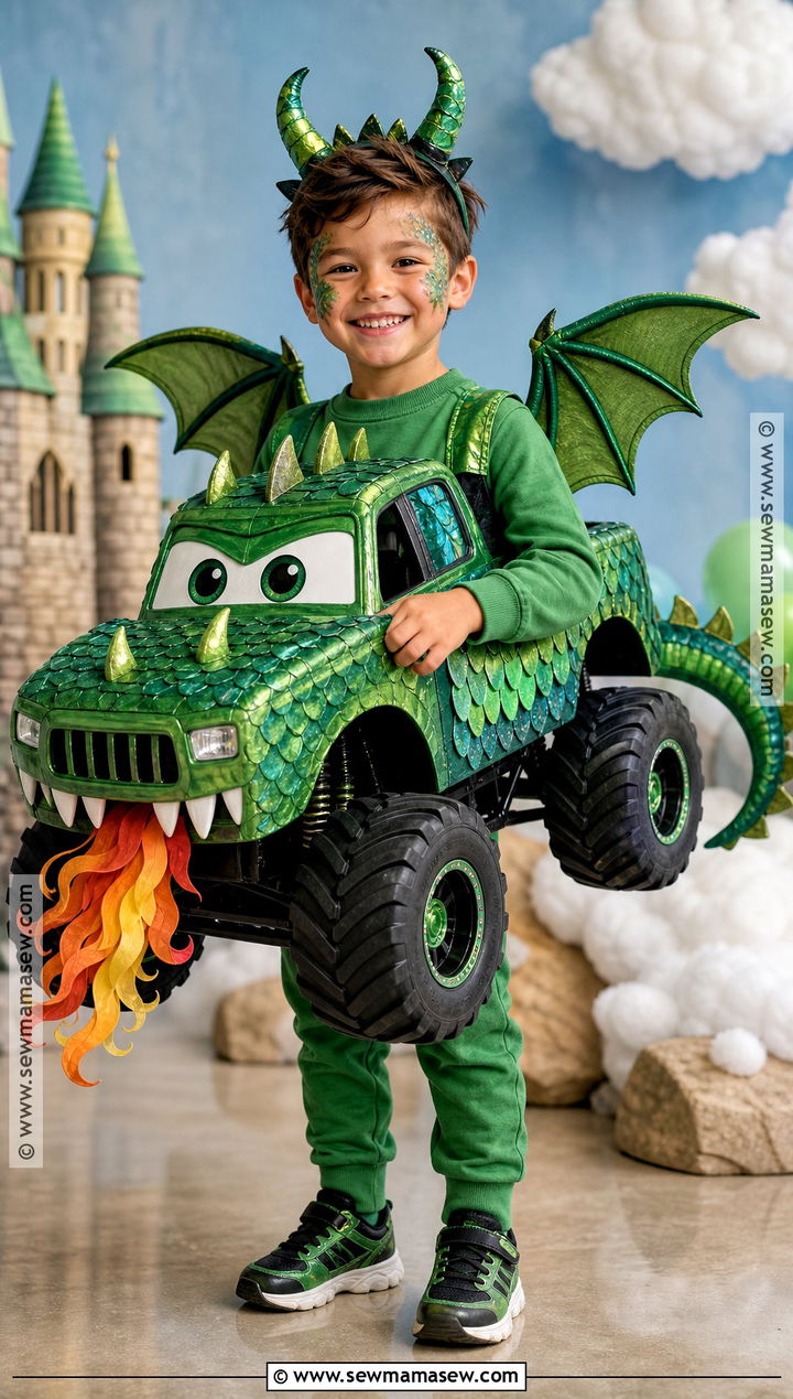Dragon Monster Truck Costume - 30 monster truck costume ideas