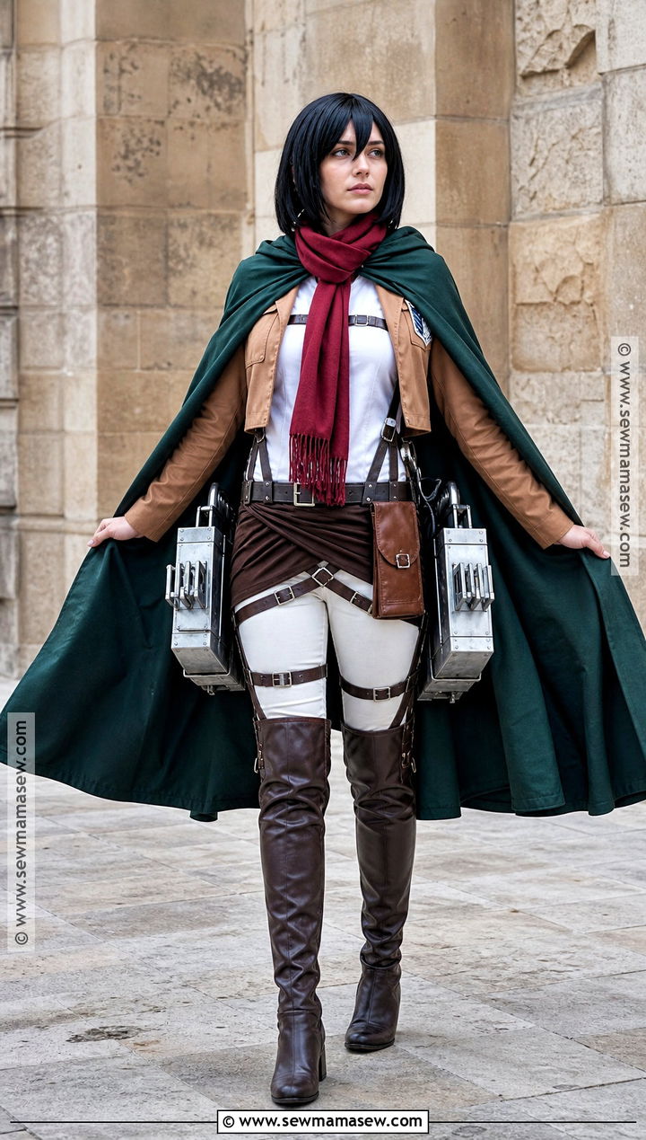 Dramatic Cloak Mikasa Costume - 30 mikasa costume ideas