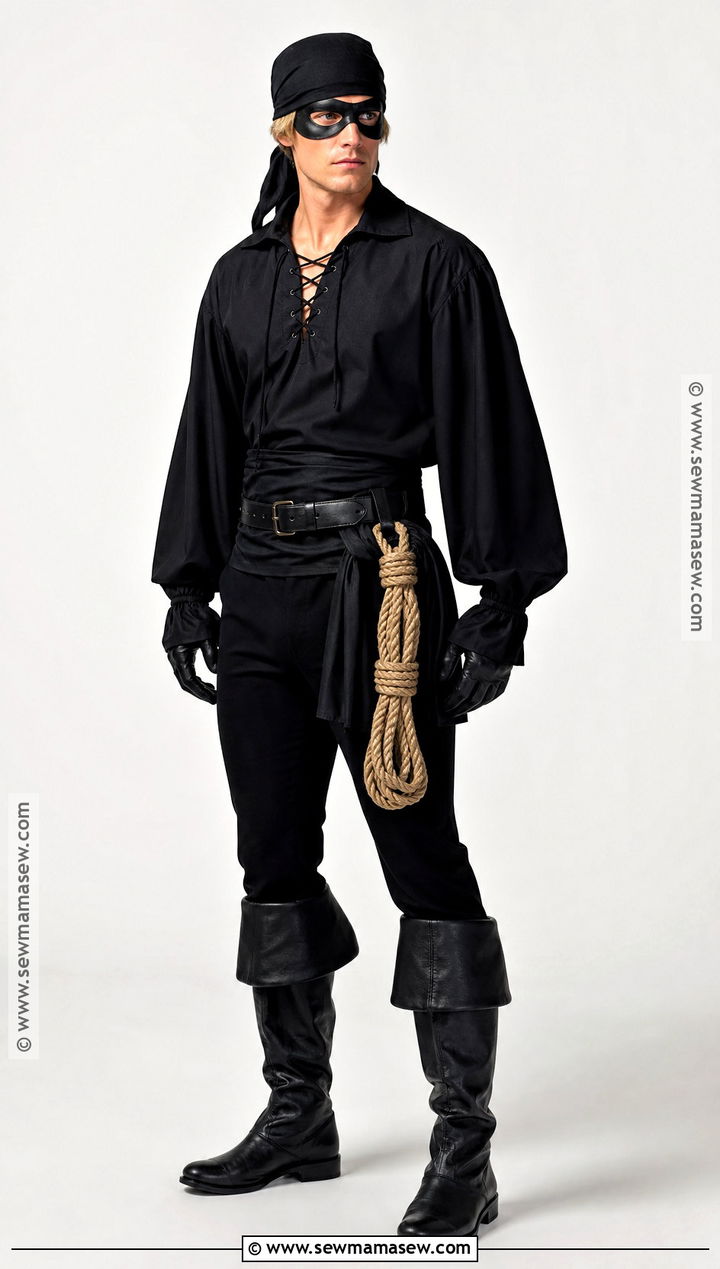 Dread Pirate Roberts Black Costume - 35 princess bride costume ideas