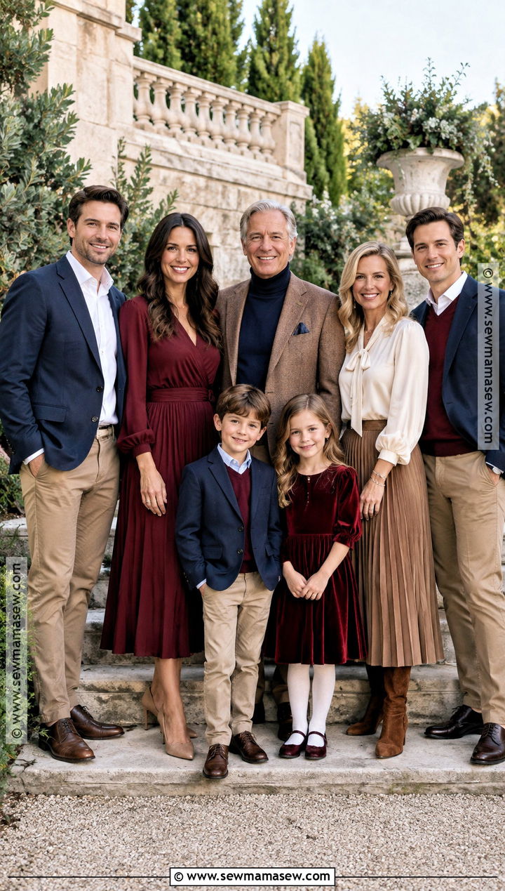 Dressy Extended Family Fall Photoshoot Outfit - 25 family fall photoshoot outfits
