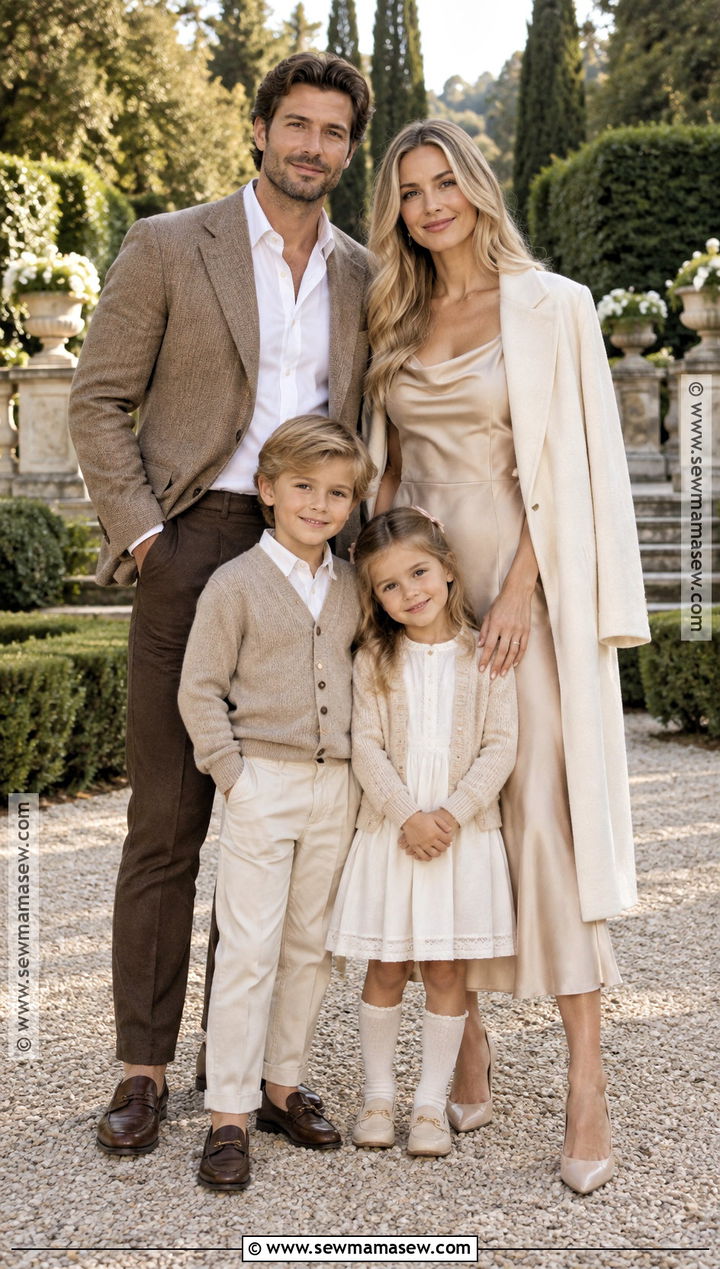 Dressy Neutral Family Photo Outfits - 15 fall family photo outfit inspiration ideas