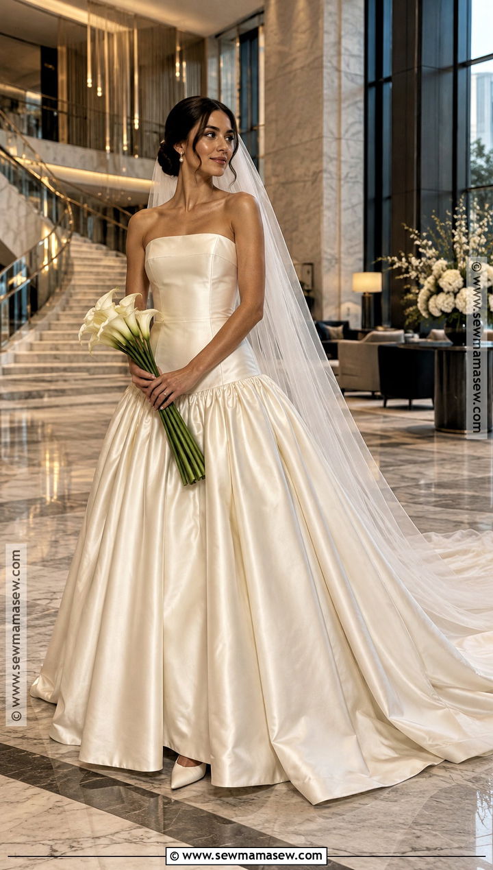 Drop Waist Autumn Wedding Dress - 20 autumn wedding dress the bride ideas