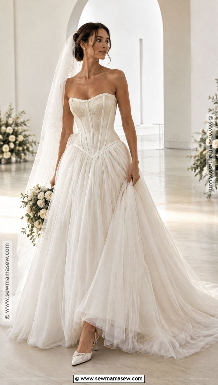 Drop Waist Corset Wedding Dress - 15 2026 Fall Wedding Dresses