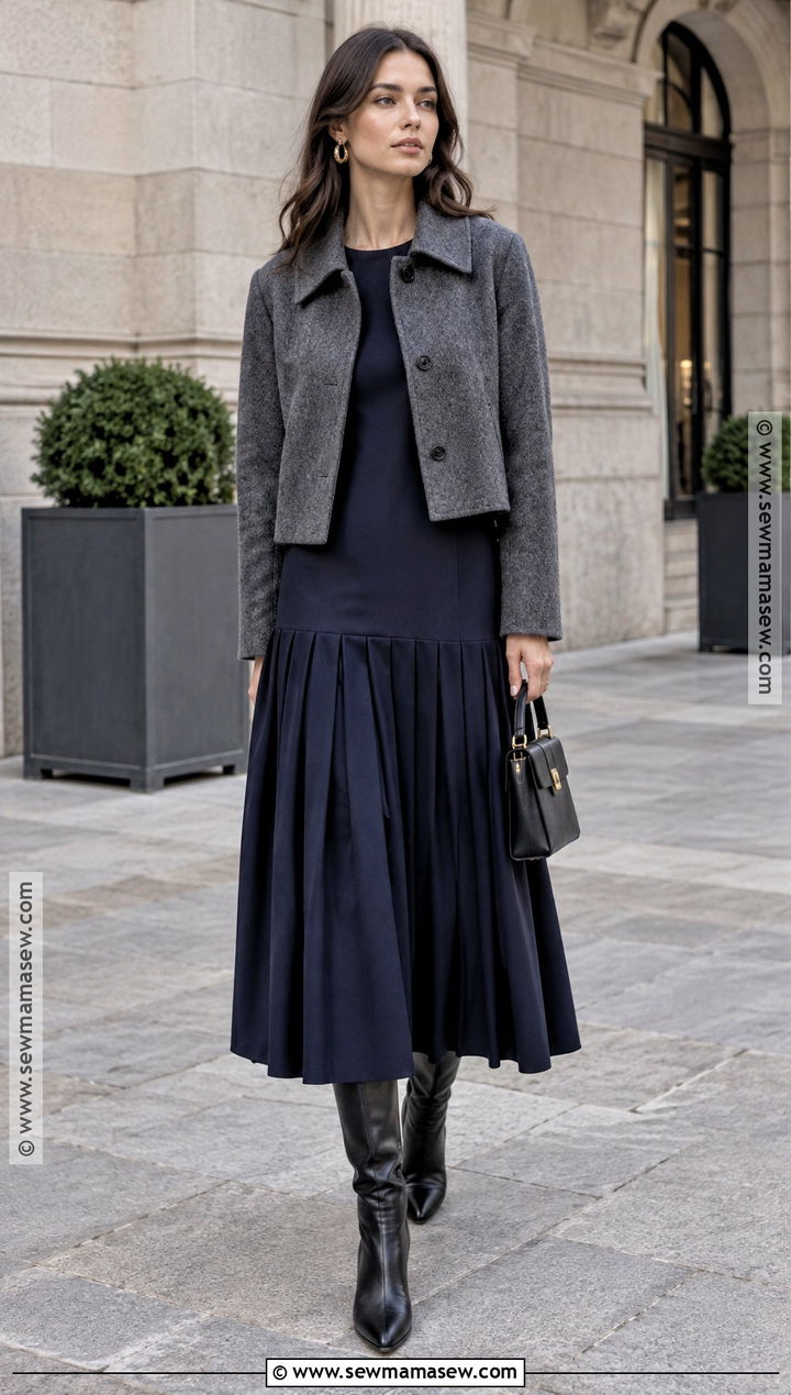 Drop Waist Dress Outfit - 15 fall dresses 2026 trends