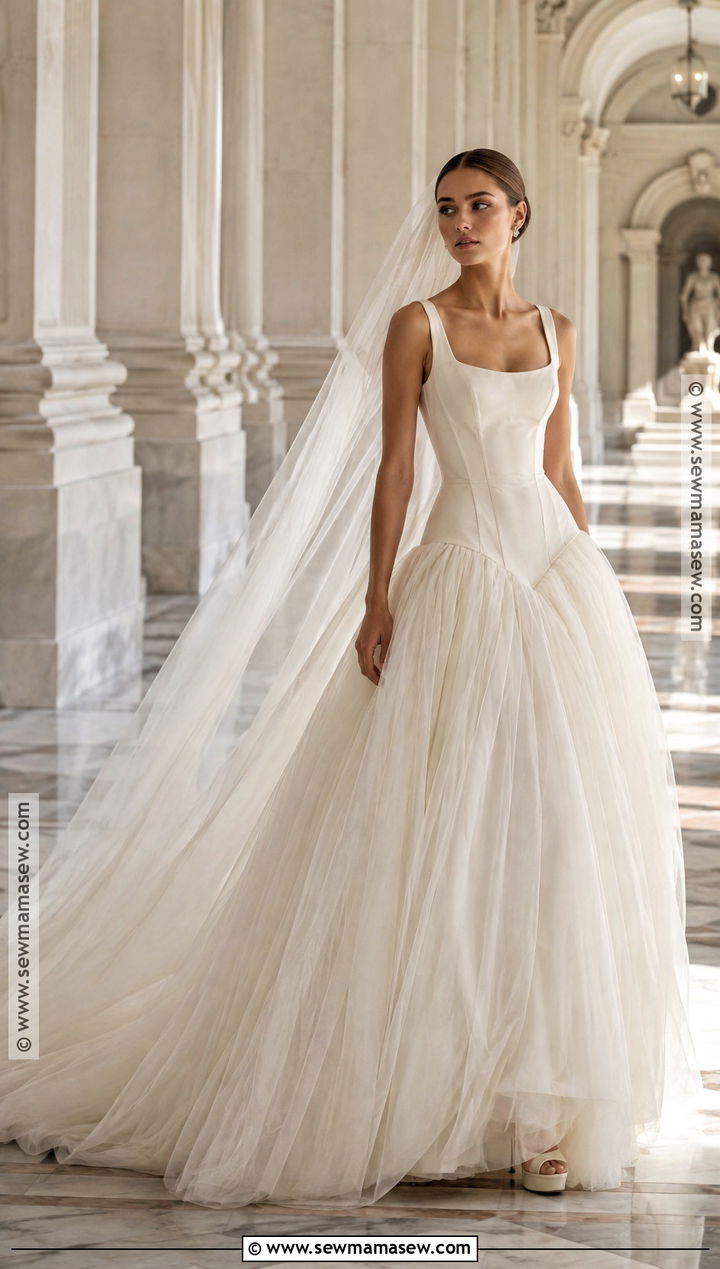 Drop Waist Fall Bridal Dress - 20 fall bridal dresses