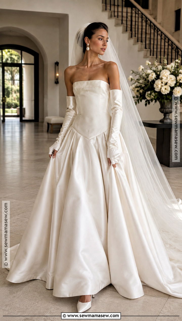 Drop Waist Fall Wedding Dress - 20 fall wedding dress ideas