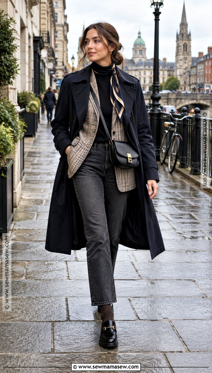 Dublin Fall Blazer Outfit With Dark Jeans And Loafers - 15 dublin ireland outfits fall