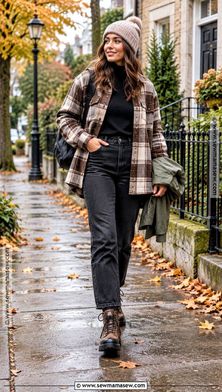 Dublin Fall Plaid Shacket Outfit - 15 dublin fall outfit ideas