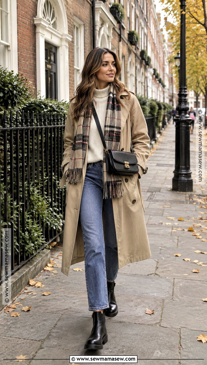 Dublin Fall Trench Coat Outfit With Jeans And Boots - 15 dublin ireland outfits fall