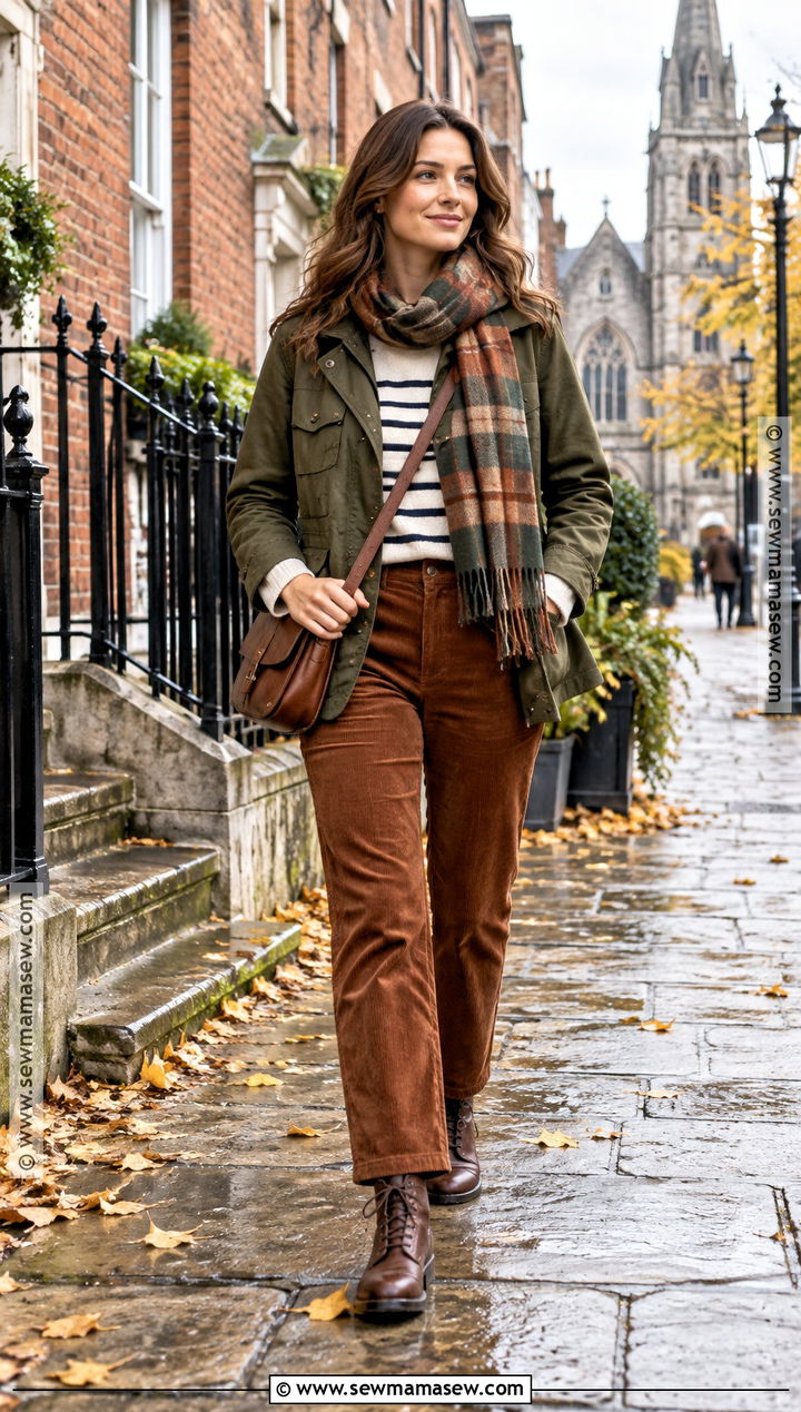 Dublin Fall Utility Jacket Outfit With Corduroy Pants And Boots - 15 dublin ireland outfits fall
