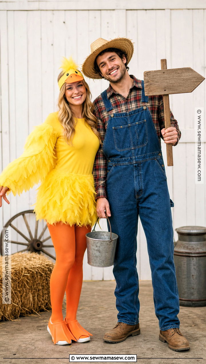 Duck And Farmer Couple Costume - 35 duck costume ideas