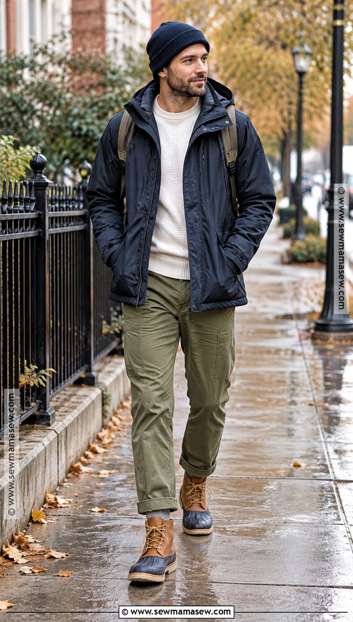 Duck Boots With Utility Pants And Parka - 20 fall shoes for men
