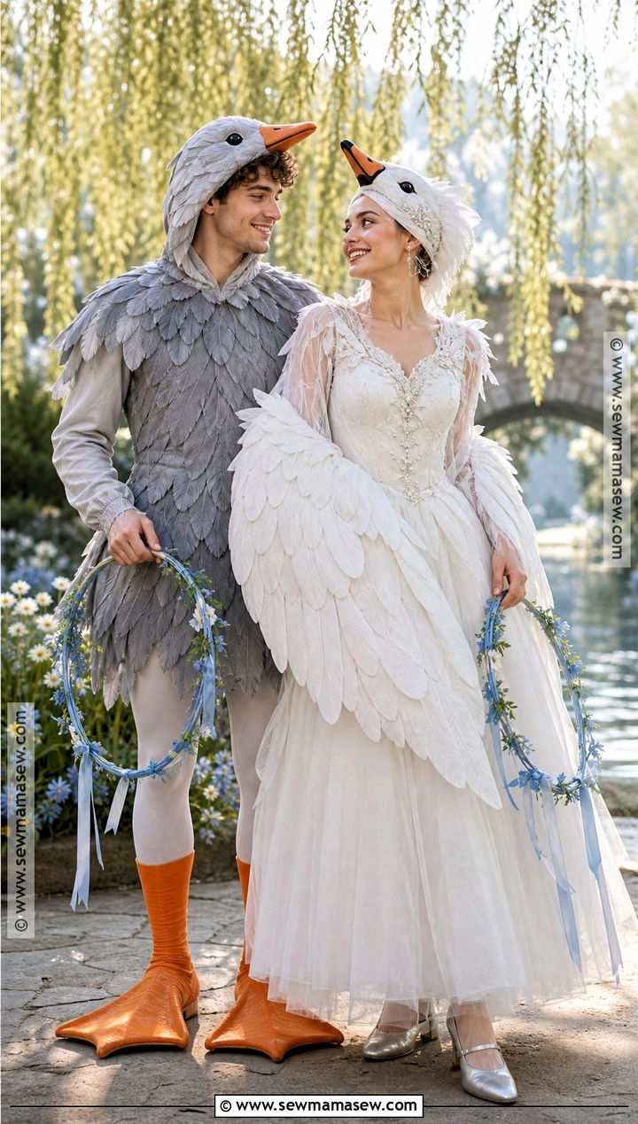 Duckling And Swan Duo Costume - 35 duck costume ideas