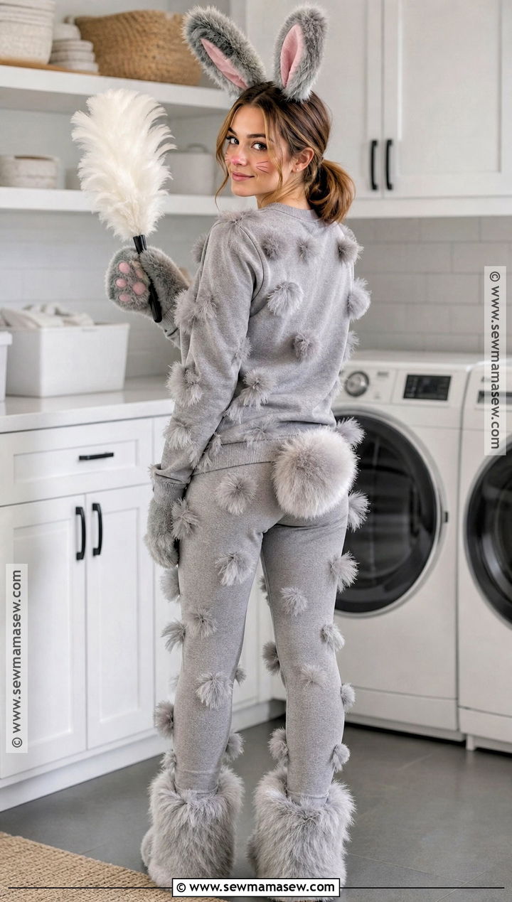 Dust Bunny Costume - 35 punny halloween costumes