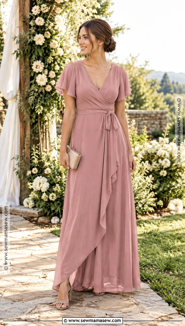 Dusty Rose Bridesmaid Dress - 15 Fall Shades Bridesmaid Dresses