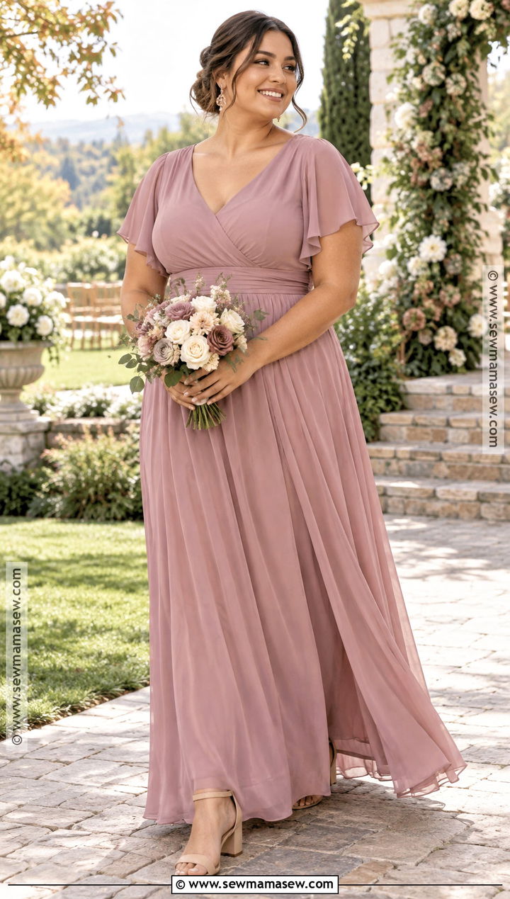 Dusty Rose Chiffon Bridesmaid Dress - 15 Bridesmaid Dress Fall Colors Ideas