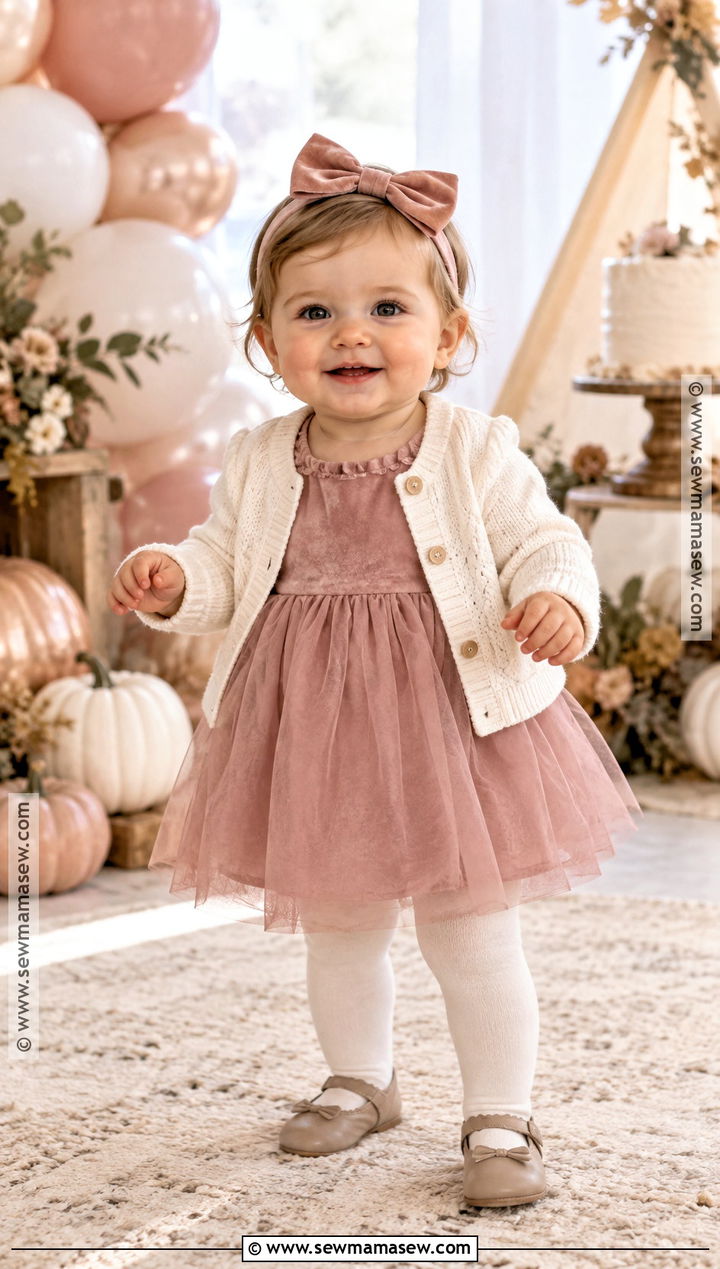 Dusty Rose First Birthday Outfit - 15 first birthday outfit girl fall ideas
