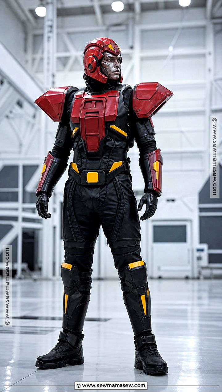E 123 Omega Cosplay With Red Robot Armor - 40 sonic cosplay ideas