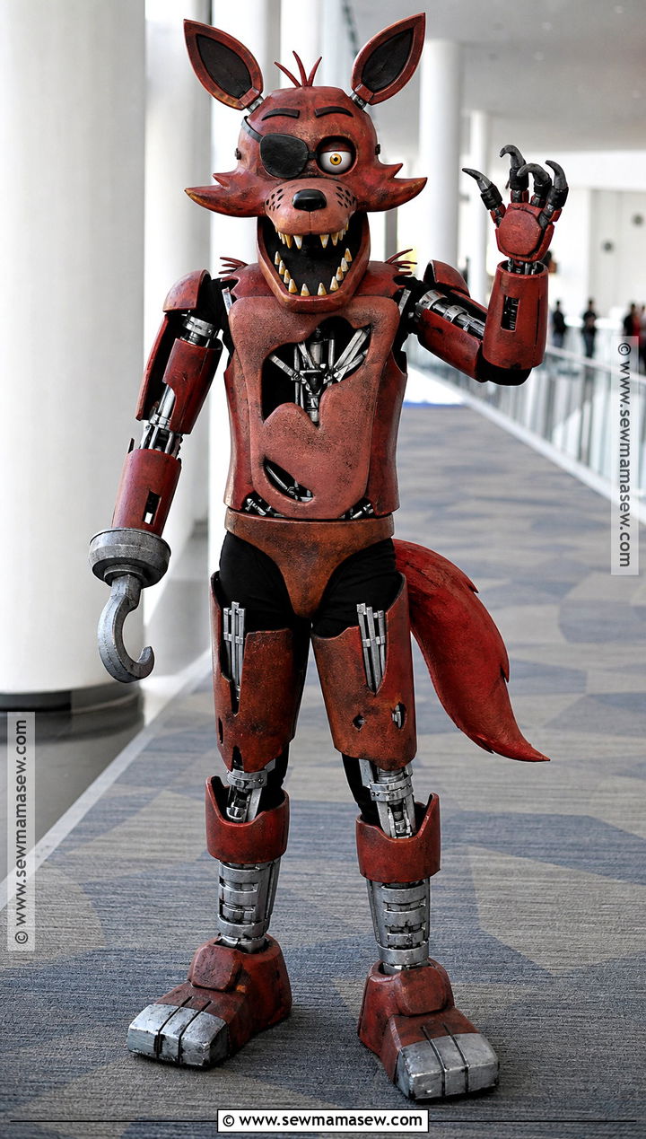EVA Foam Withered Foxy Cosplay - 30 withered foxy cosplay ideas