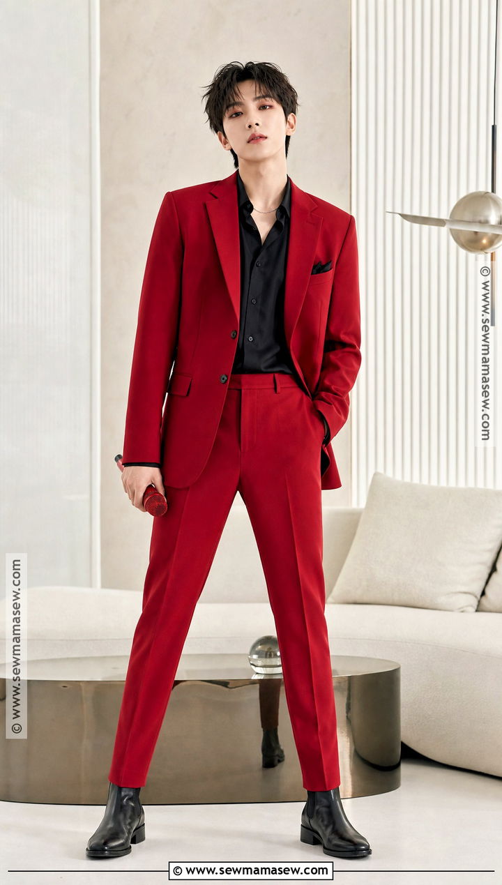 EXO Love Shot Red Suit Costume - 30 kpop halloween costumes ideas