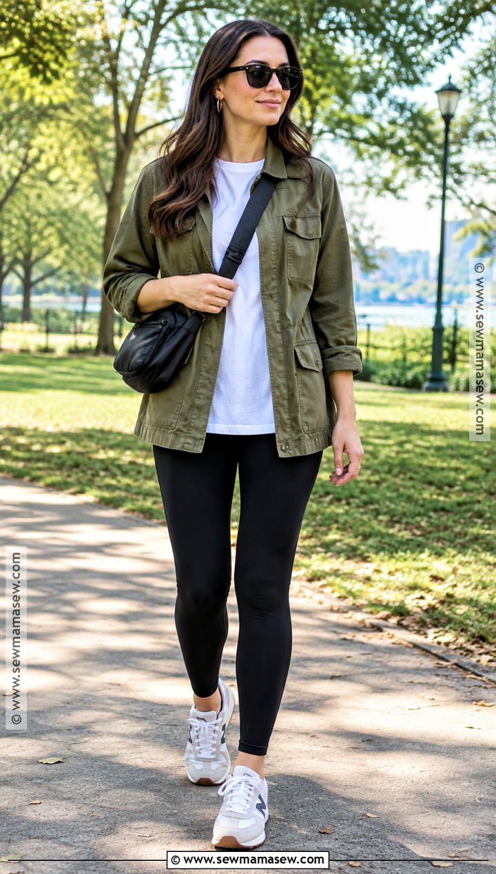 Early Fall Utility Jacket And Leggings Outfit - 25 early fall outfit ideas