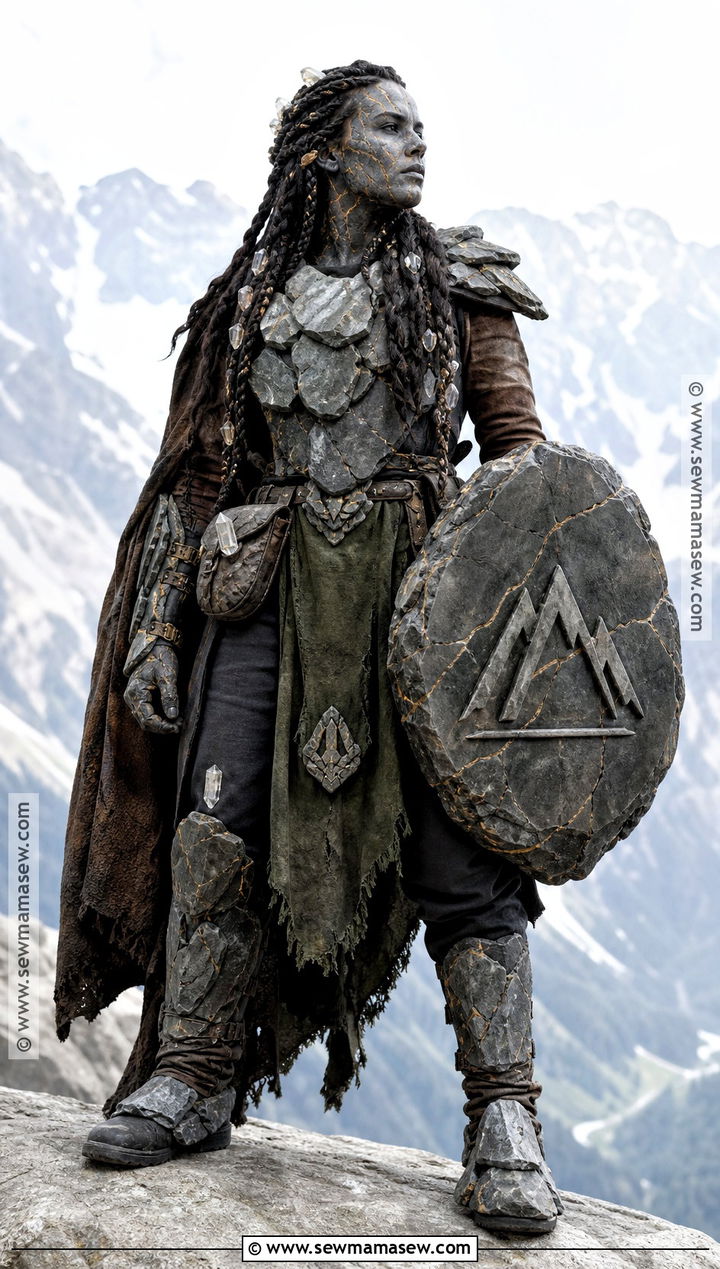 Earth Genasi Fighter Cosplay - 30 dnd cosplay ideas