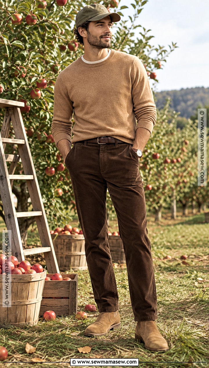 Earth Tone Monochrome Apple Orchard Outfit - 15 apple orchard outfit fall ideas for men