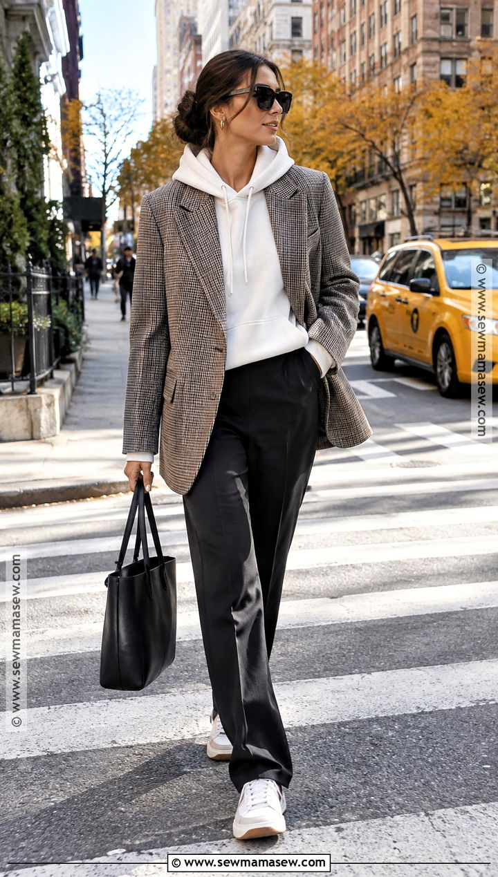 East Coast Fall Blazer And Hoodie Outfit - 25 east coast fall outfits