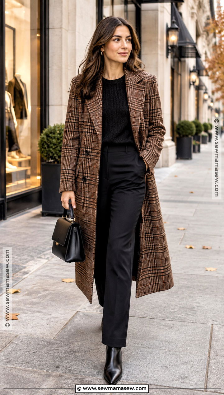 East Coast Fall Plaid Coat Outfit - 25 east coast fall outfits