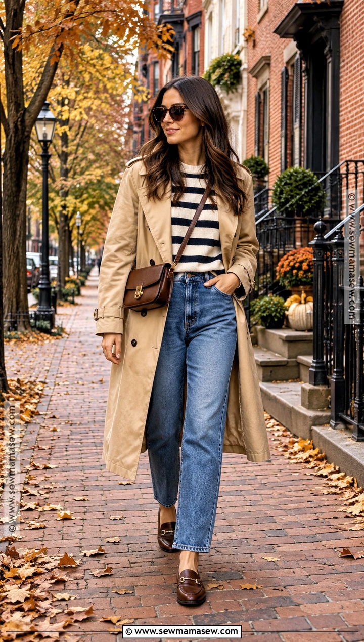 East Coast Fall Trench Coat Outfit - 25 east coast fall outfits