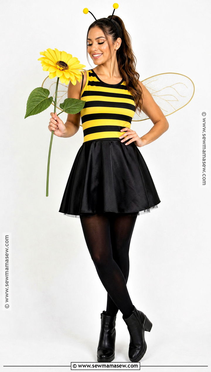 Easy Bee Costume With Striped Shirt - 35 basic halloween costume ideas