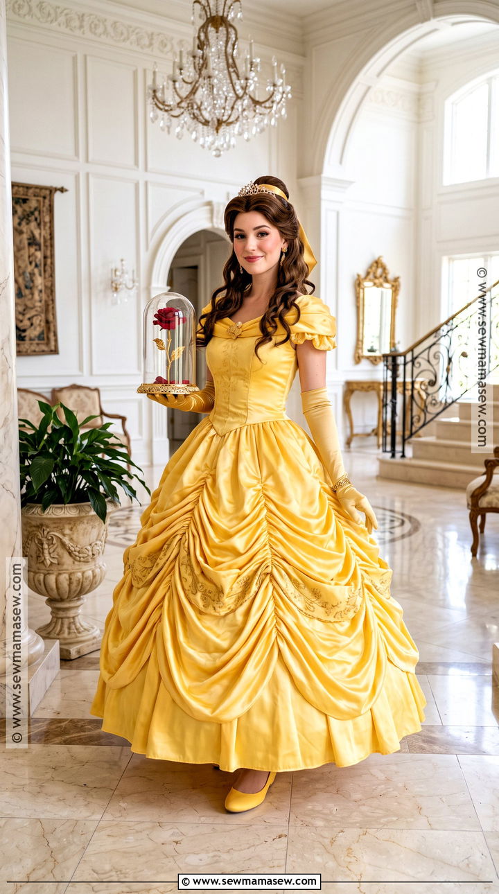 Easy Belle Princess Costume - 30 Easy Princess Costume Ideas