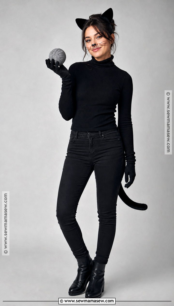 Easy Black Cat Costume - 30 halloween costume ideas easy